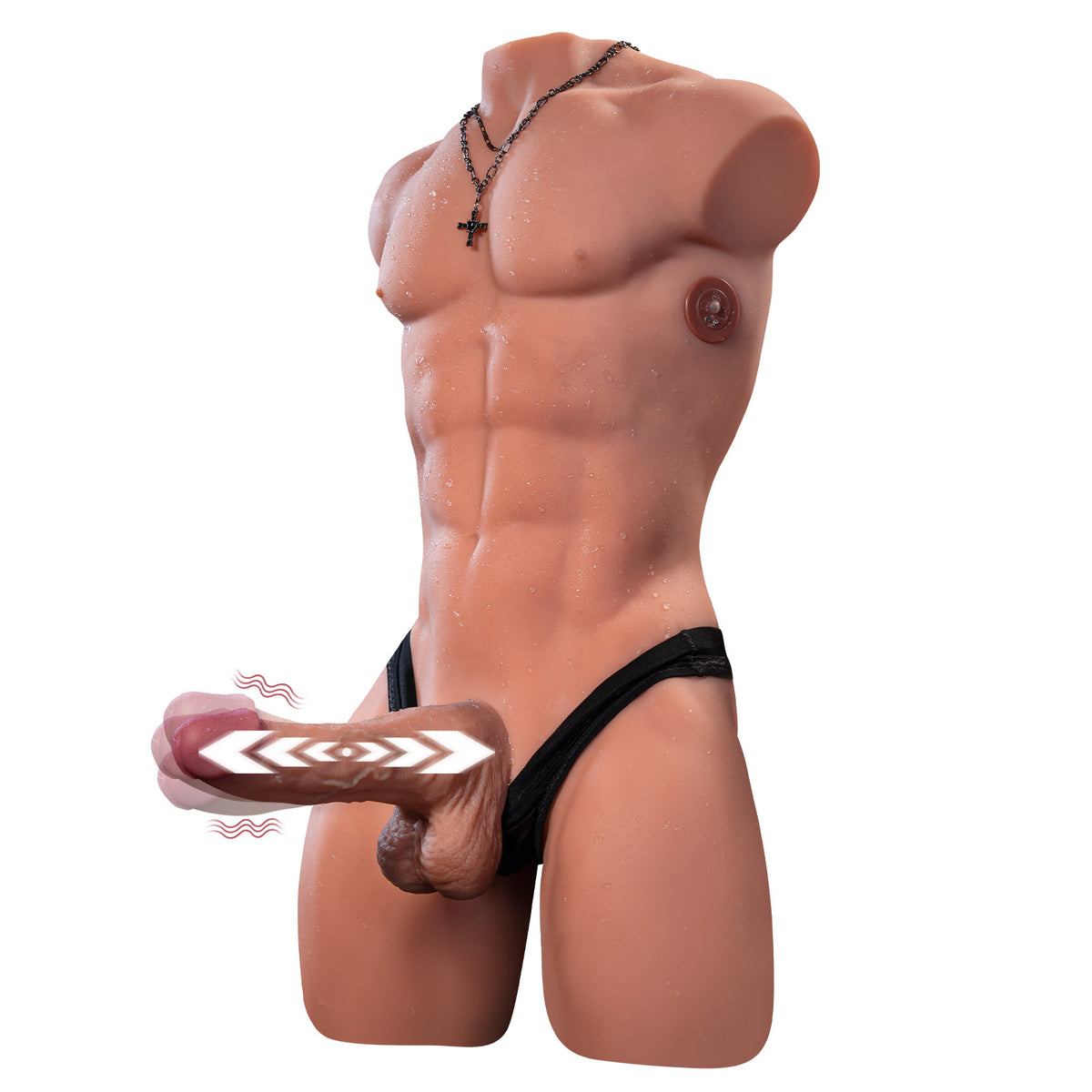 Hunter - 15.5kg Male Sex Doll Torso with Auto Thrusting and Vibrating Penis - Xise Doll