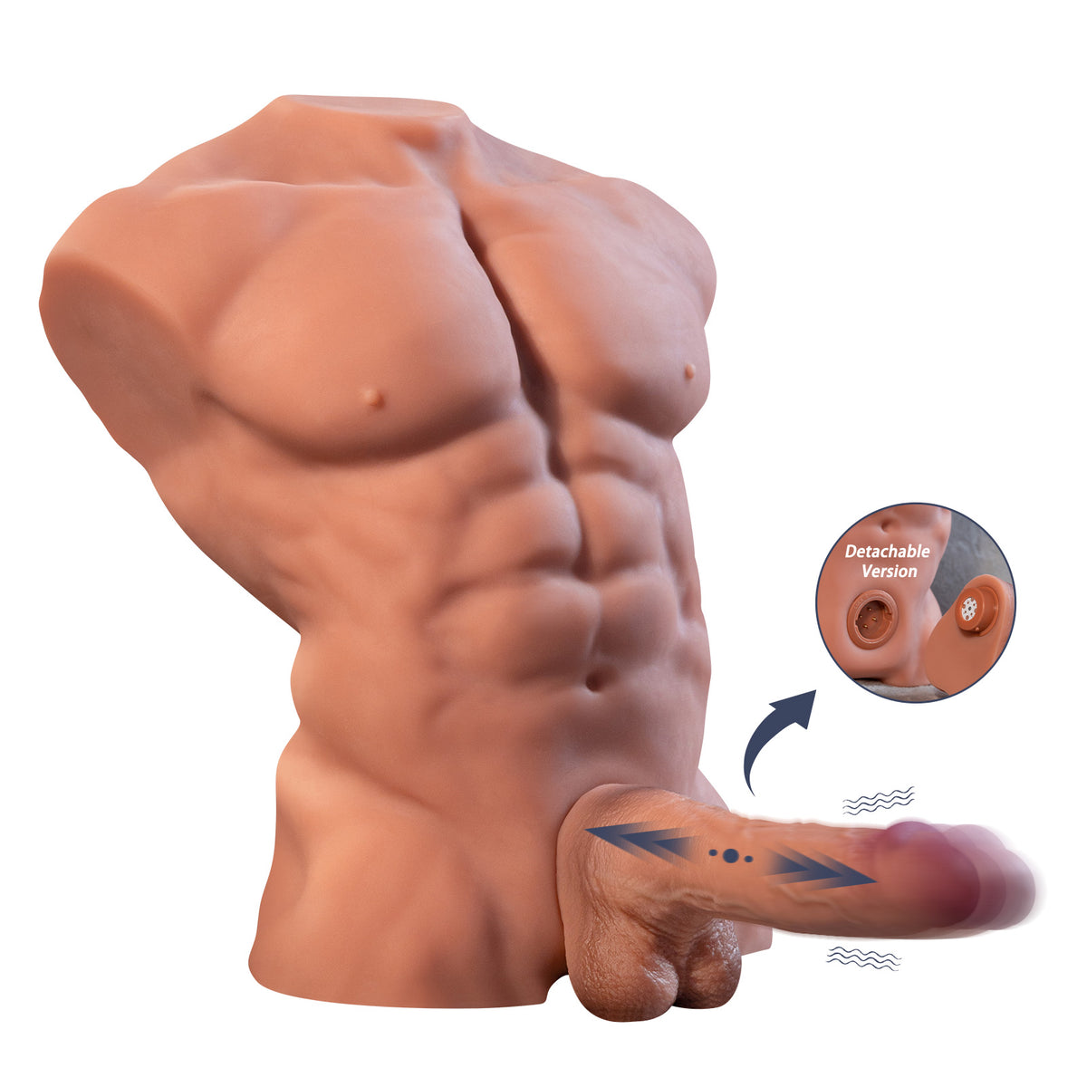 Fitter - 12kg Male Sex Doll Torso with Auto Thrusting and Vibrating Penis - Xise Doll