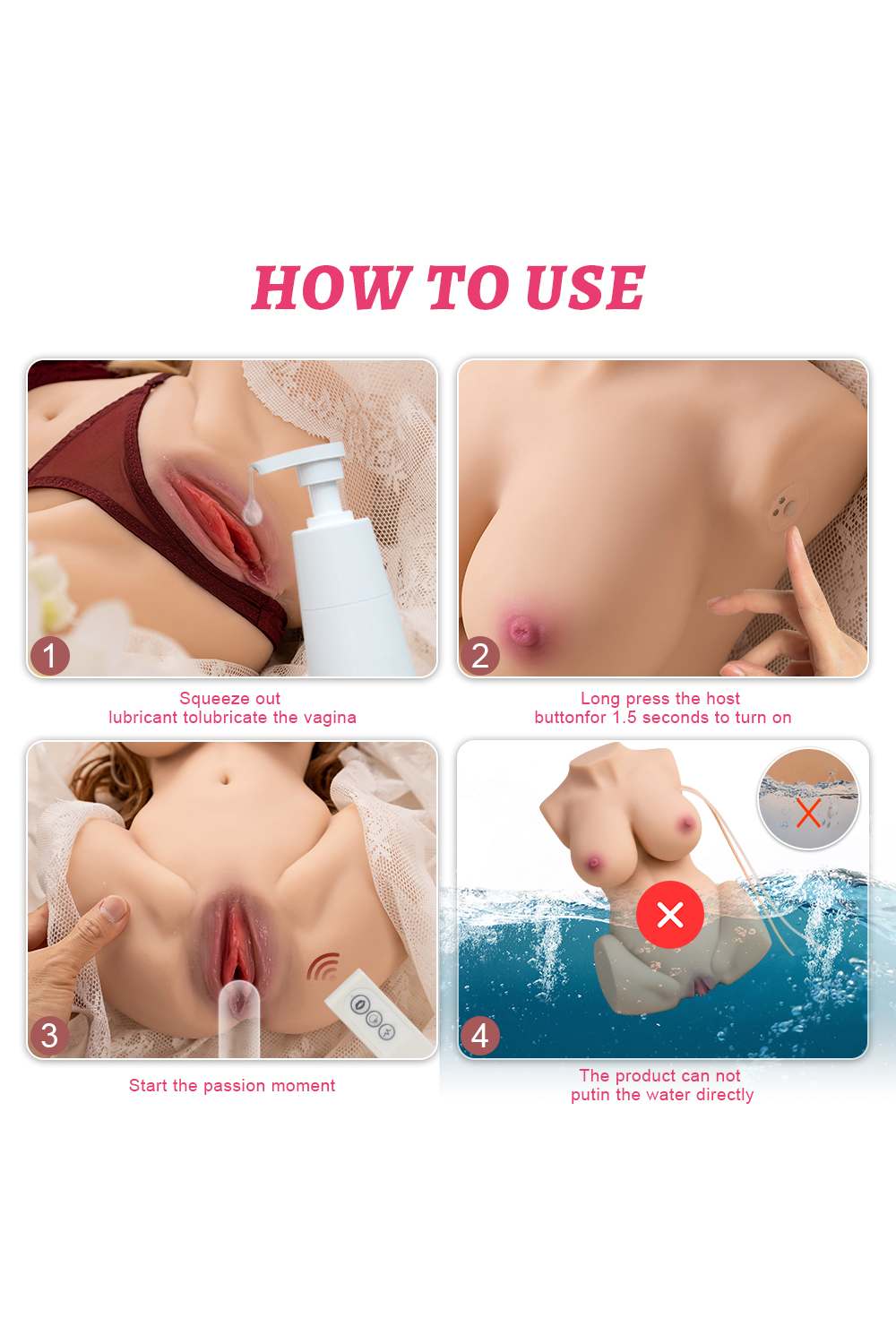 Meggie - 44cm Automatic Sex Doll Torso
