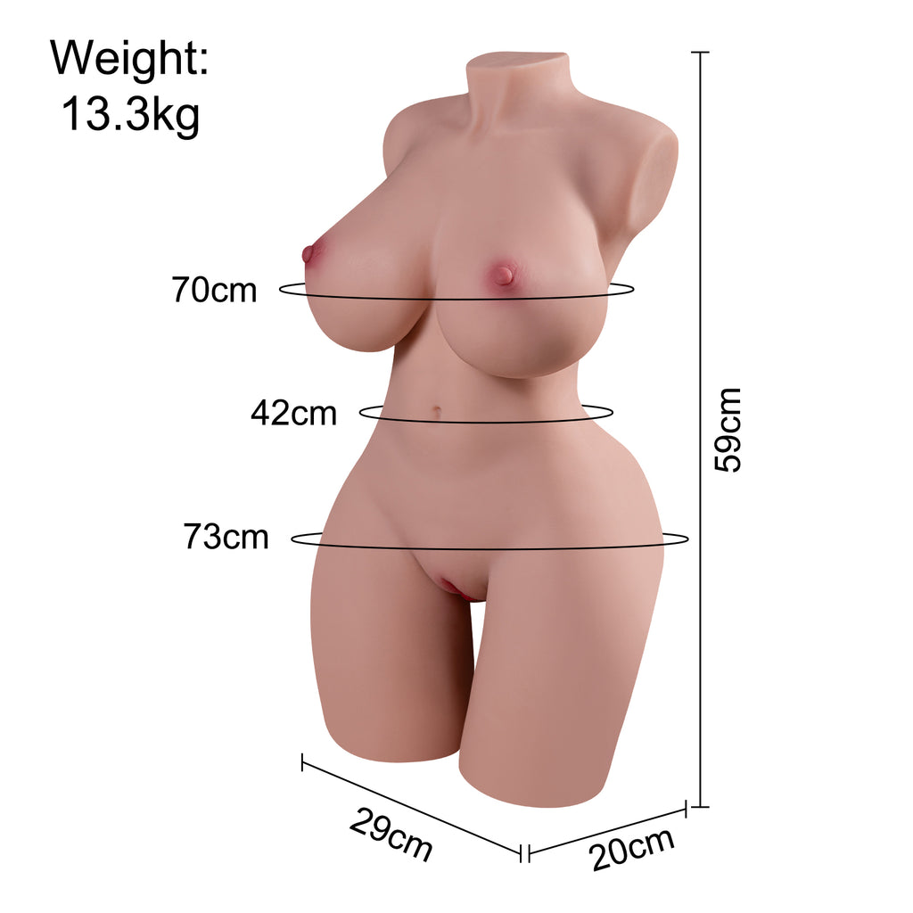 Evelym- 13kg E-cup Premium TPE Sex Doll Torso - Xise Doll