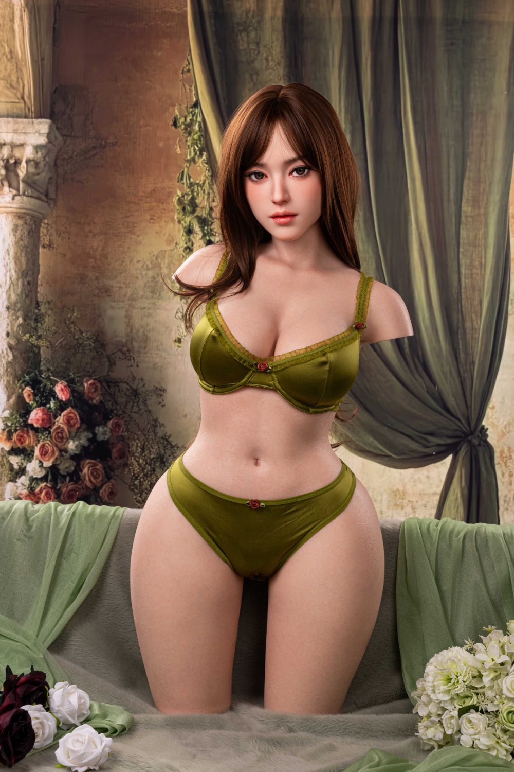 Vivian- 77cm Premium Silicone Head Sex Doll Torso with Interactive Options- AiMi Doll