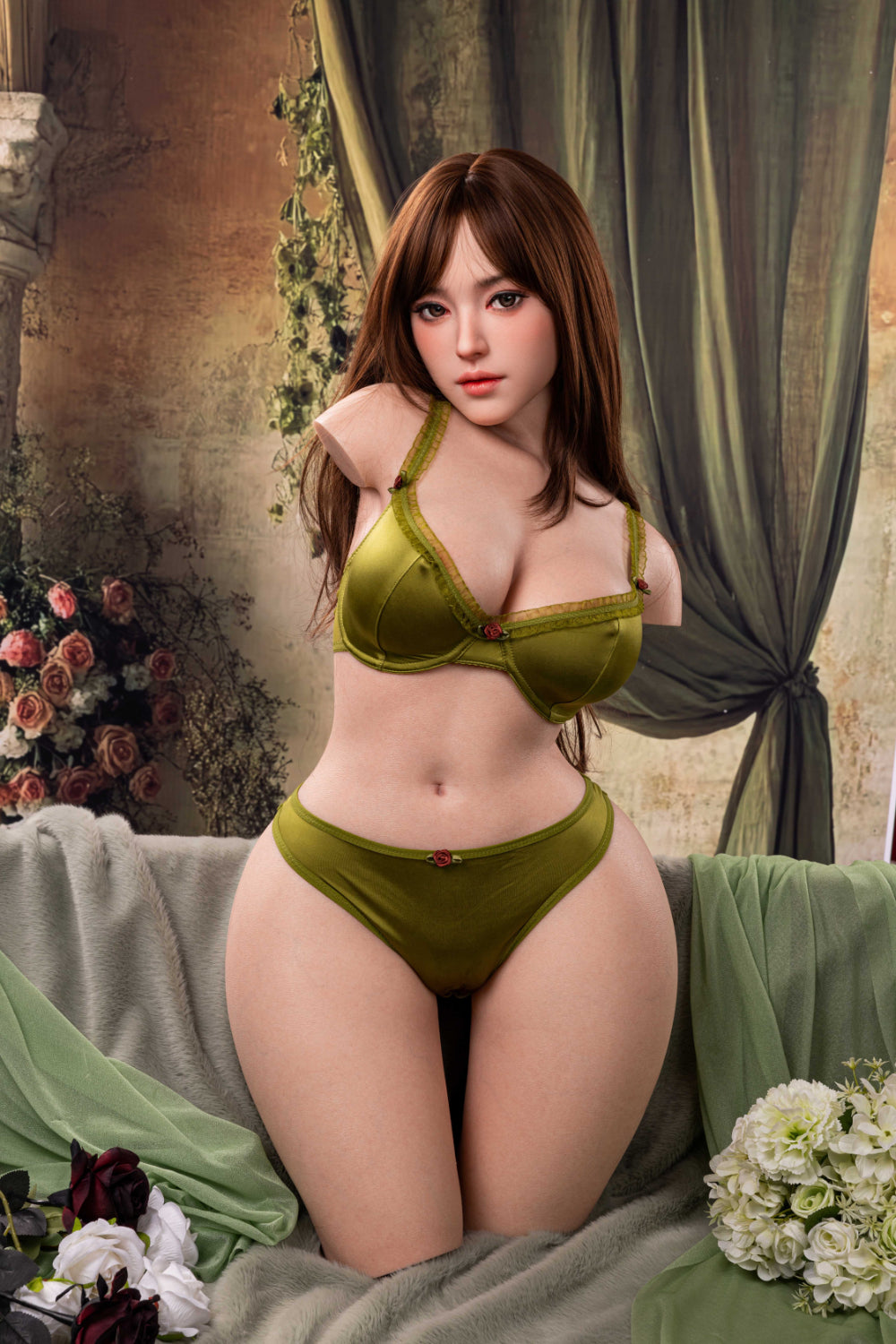Vivian- 77cm Premium Silicone Head Sex Doll Torso with Interactive Options- AiMi Doll