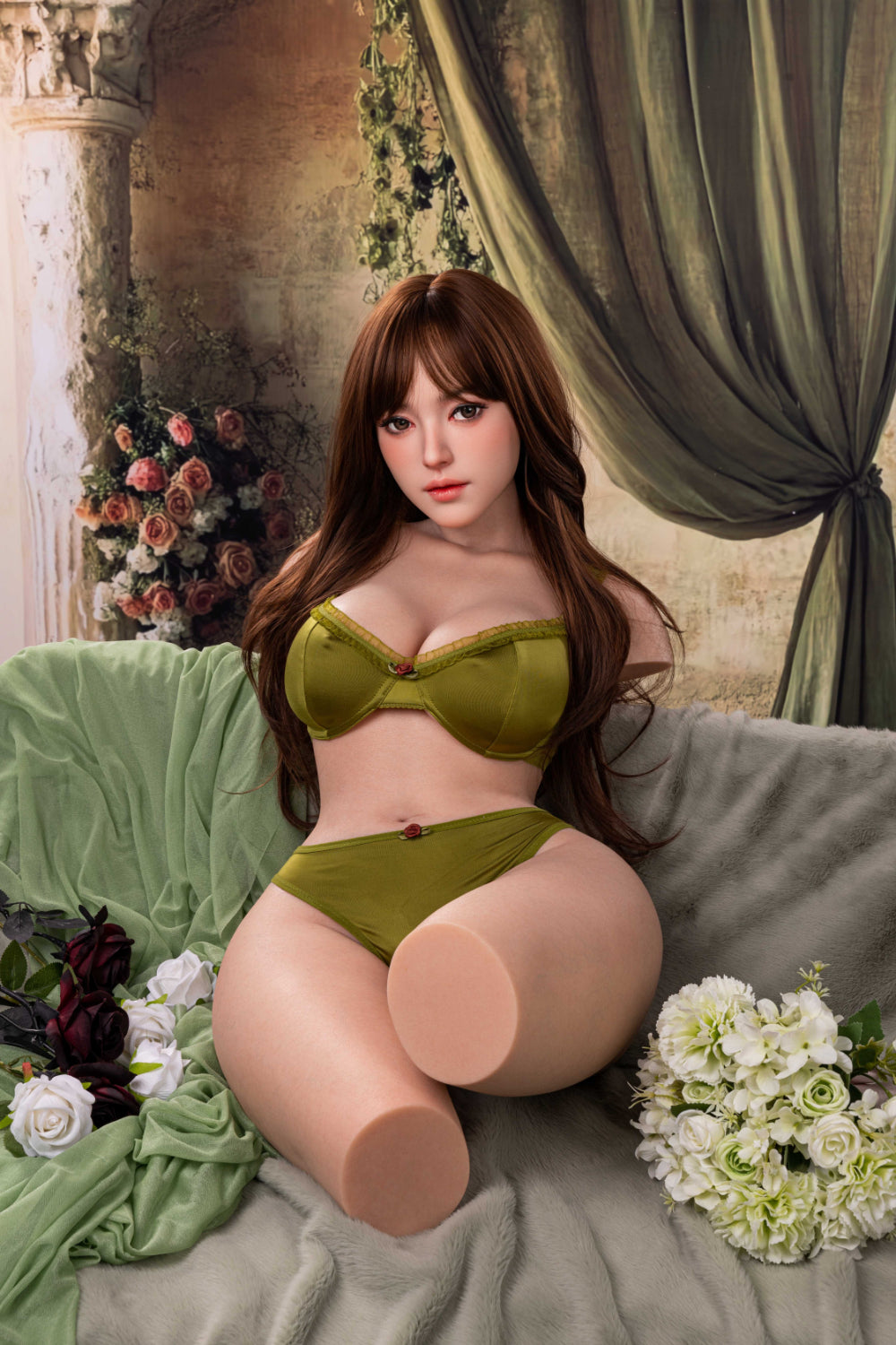 Vivian- 77cm Premium Silicone Head Sex Doll Torso with Interactive Options- AiMi Doll