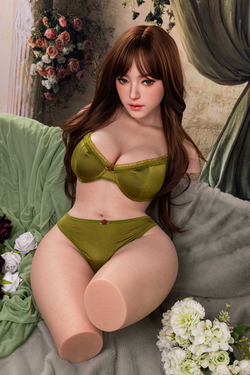 Vivian- 77cm Premium Silicone Head Sex Doll Torso with Interactive Options- AiMi Doll