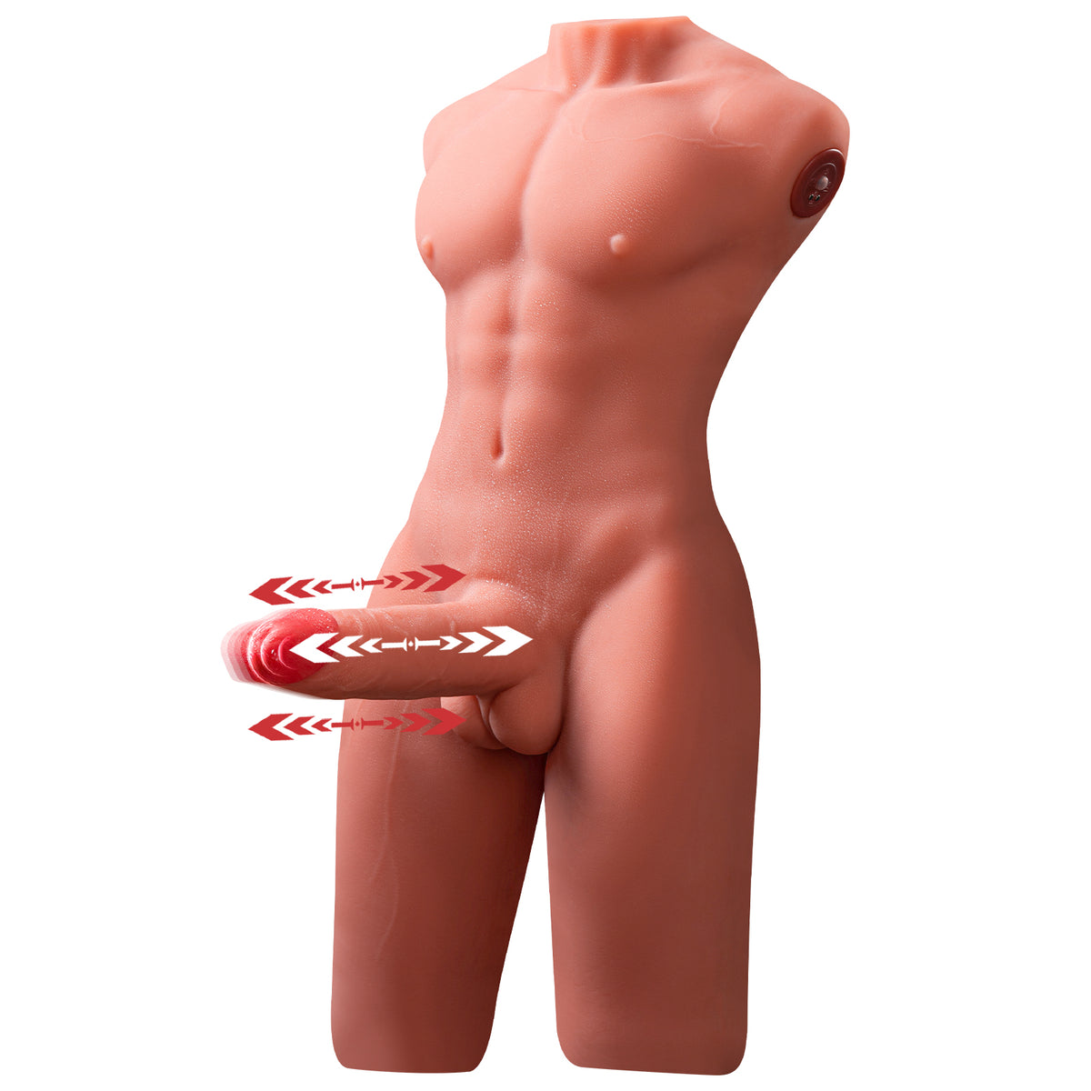 Jason - 8kg Male Sex Doll Torso with Auto Thrusting and Vibrating Penis - Xise Doll