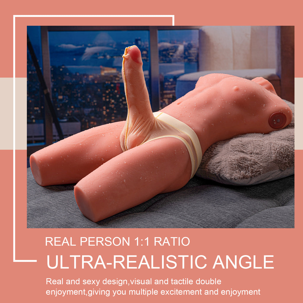 Jason - 8kg Male Sex Doll Torso with Auto Thrusting and Vibrating Penis - Xise Doll