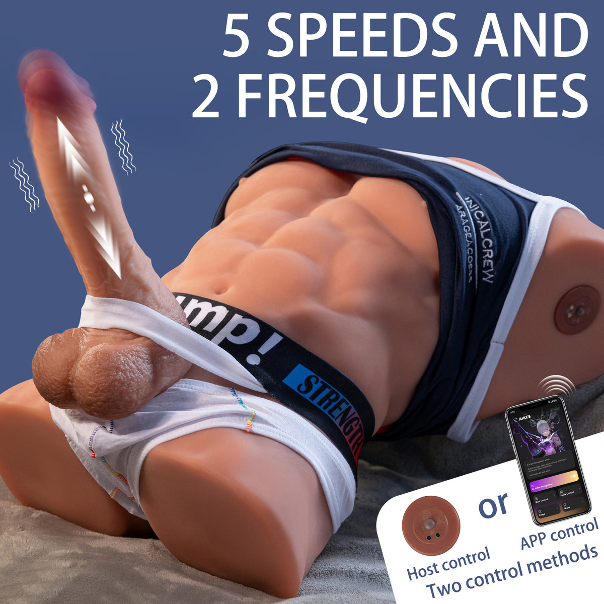 Fitter - 12kg Male Sex Doll Torso with Auto Thrusting and Vibrating Penis - Xise Doll