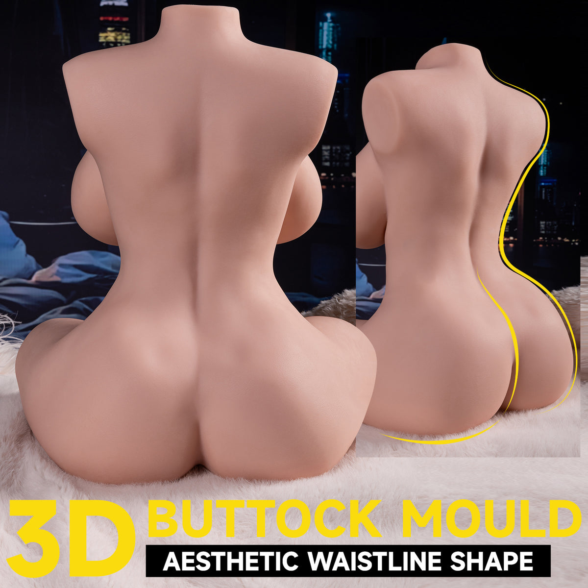 Evelym- 13kg E-cup Premium TPE Sex Doll Torso - Xise Doll