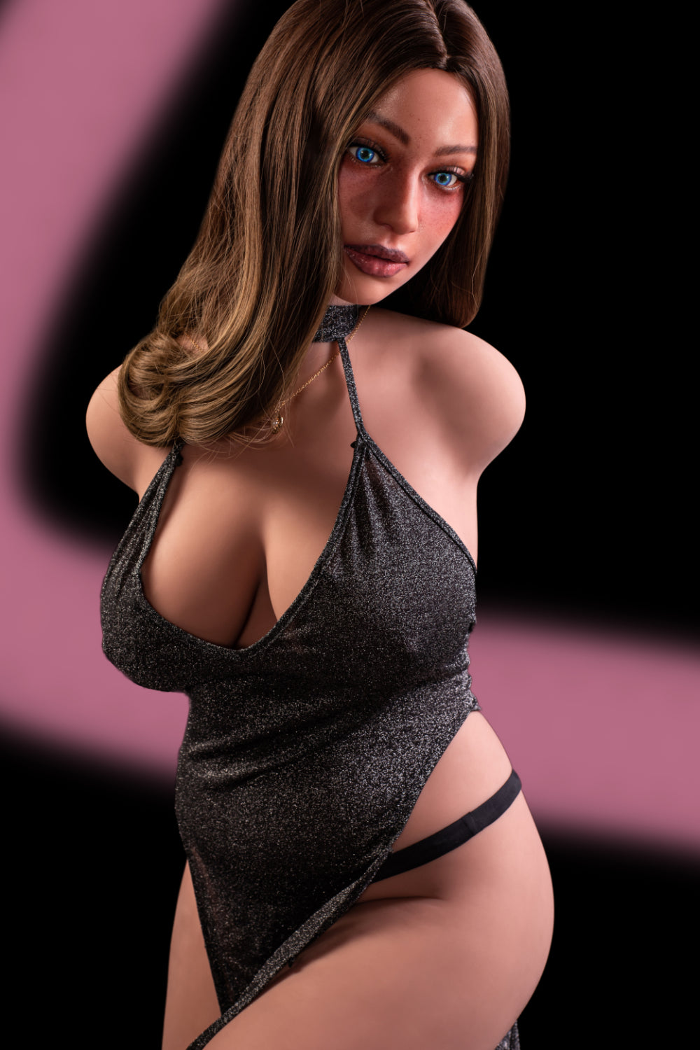 Harriet- 110cm F-cup Premium TPE Sex Doll Torso with ROS Silicone Head- Climax Doll