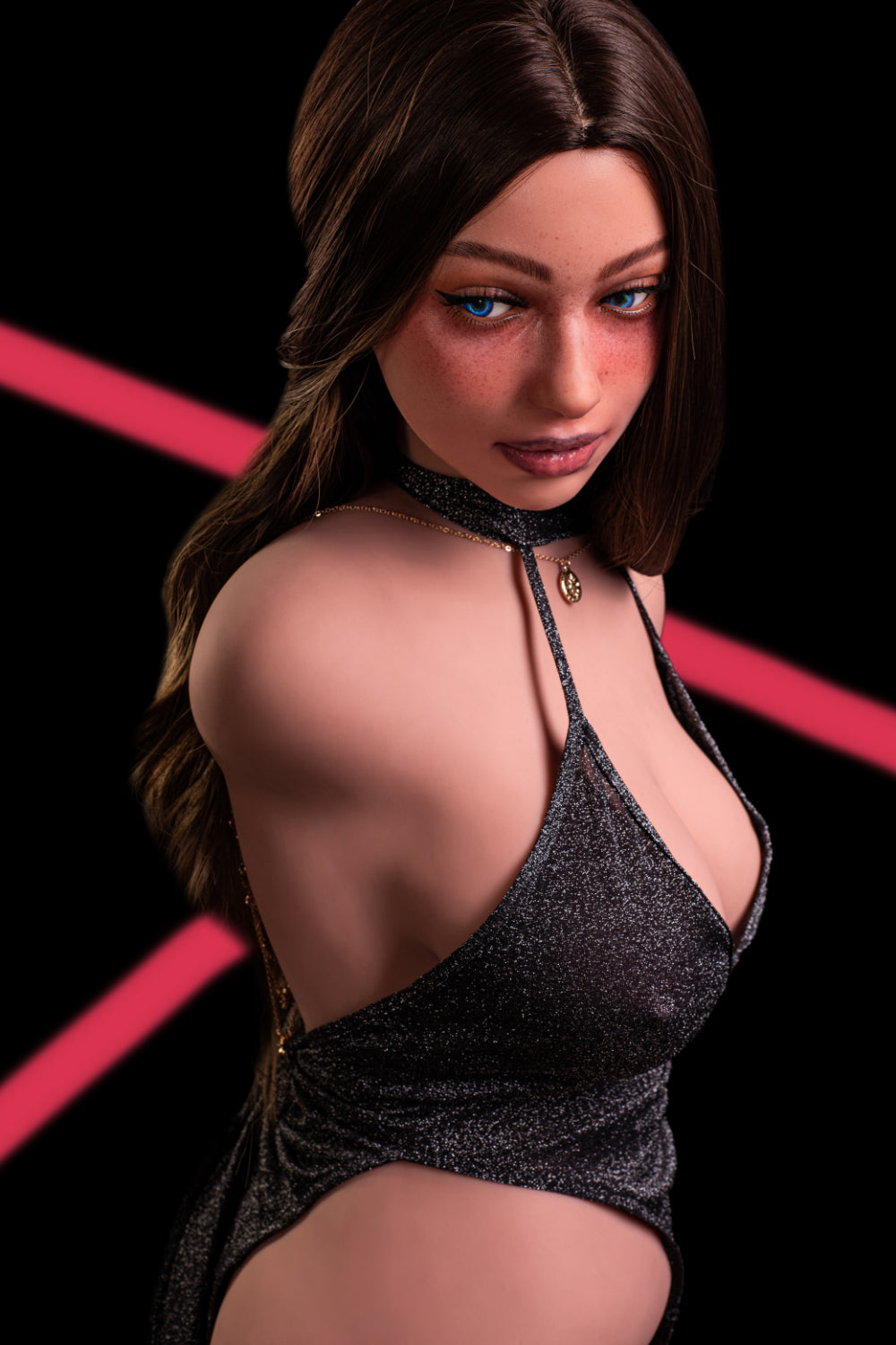 Harriet- 110cm F-cup Premium TPE Sex Doll Torso with ROS Silicone Head- Climax Doll