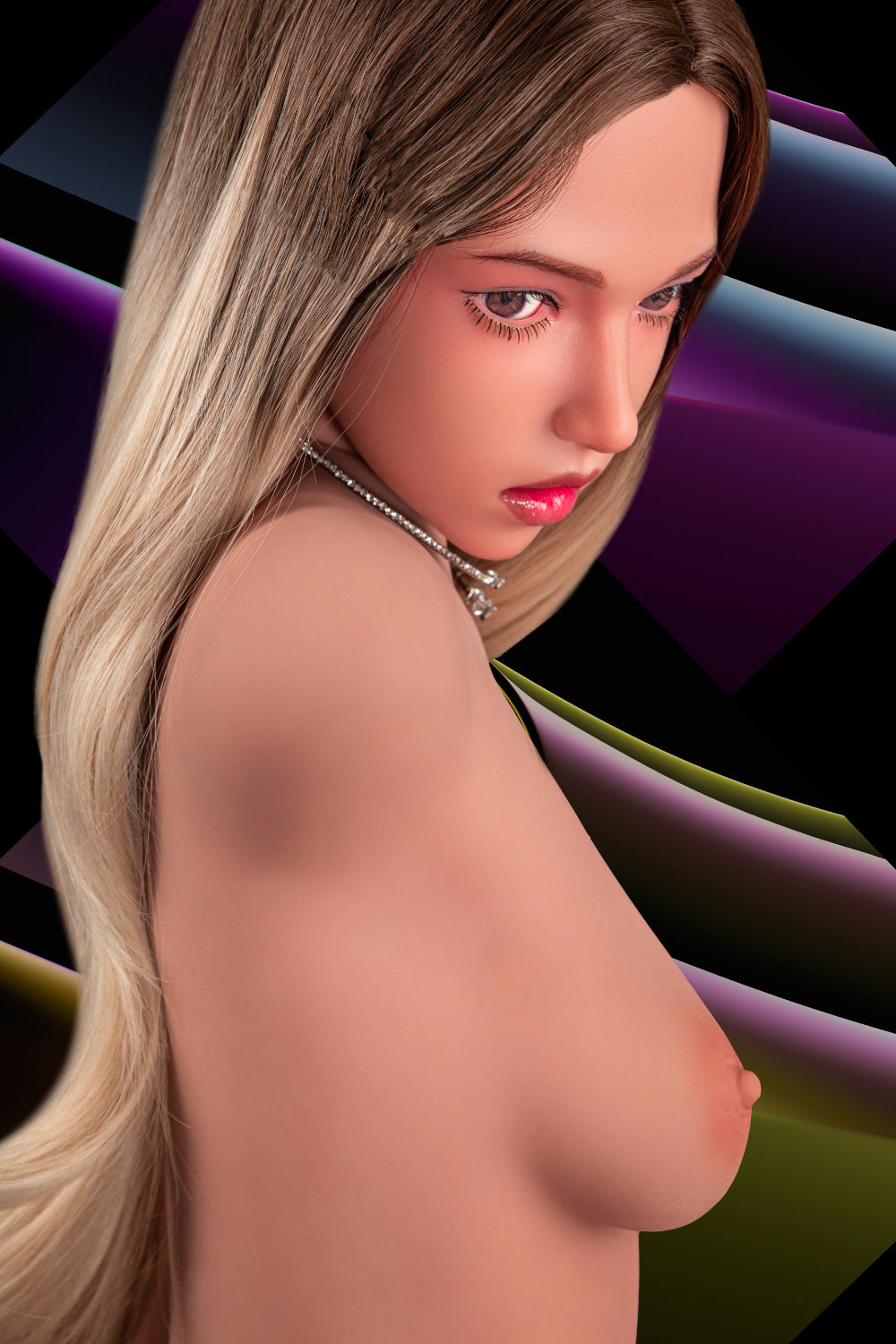 Tyra- 110cm A-cup Premium TPE Sex Doll Torso with ROS Silicone Head- Climax Doll