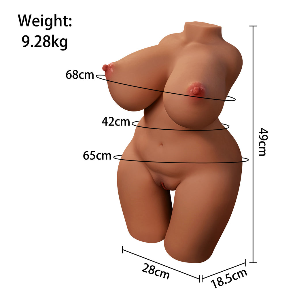 Peach- 9kg F-cup Premium TPE Sex Doll Torso - Xise Doll