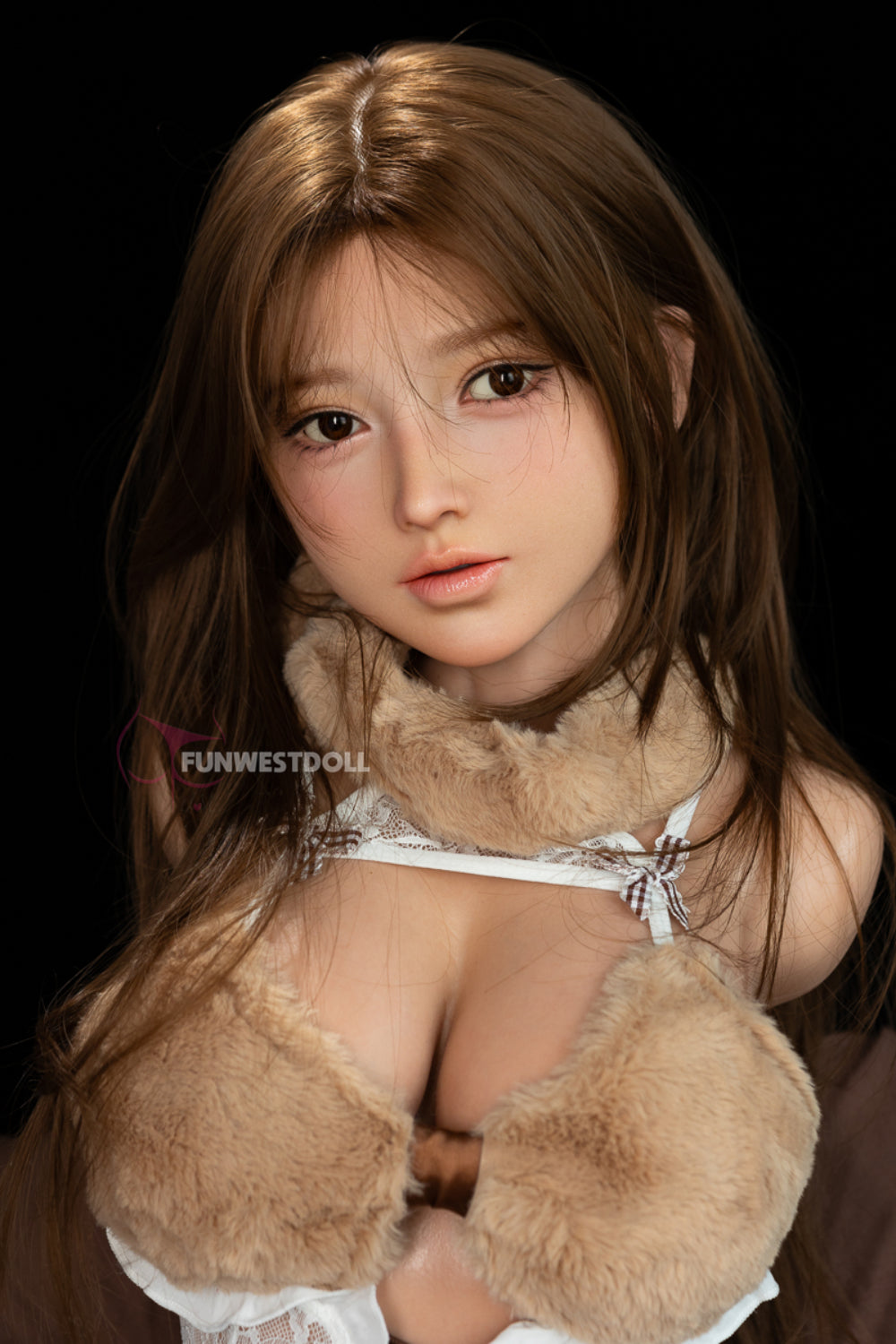 Amy- 95cm D-cup Realistic Full Silicone Sex Doll Torso with Head- FunWest Doll
