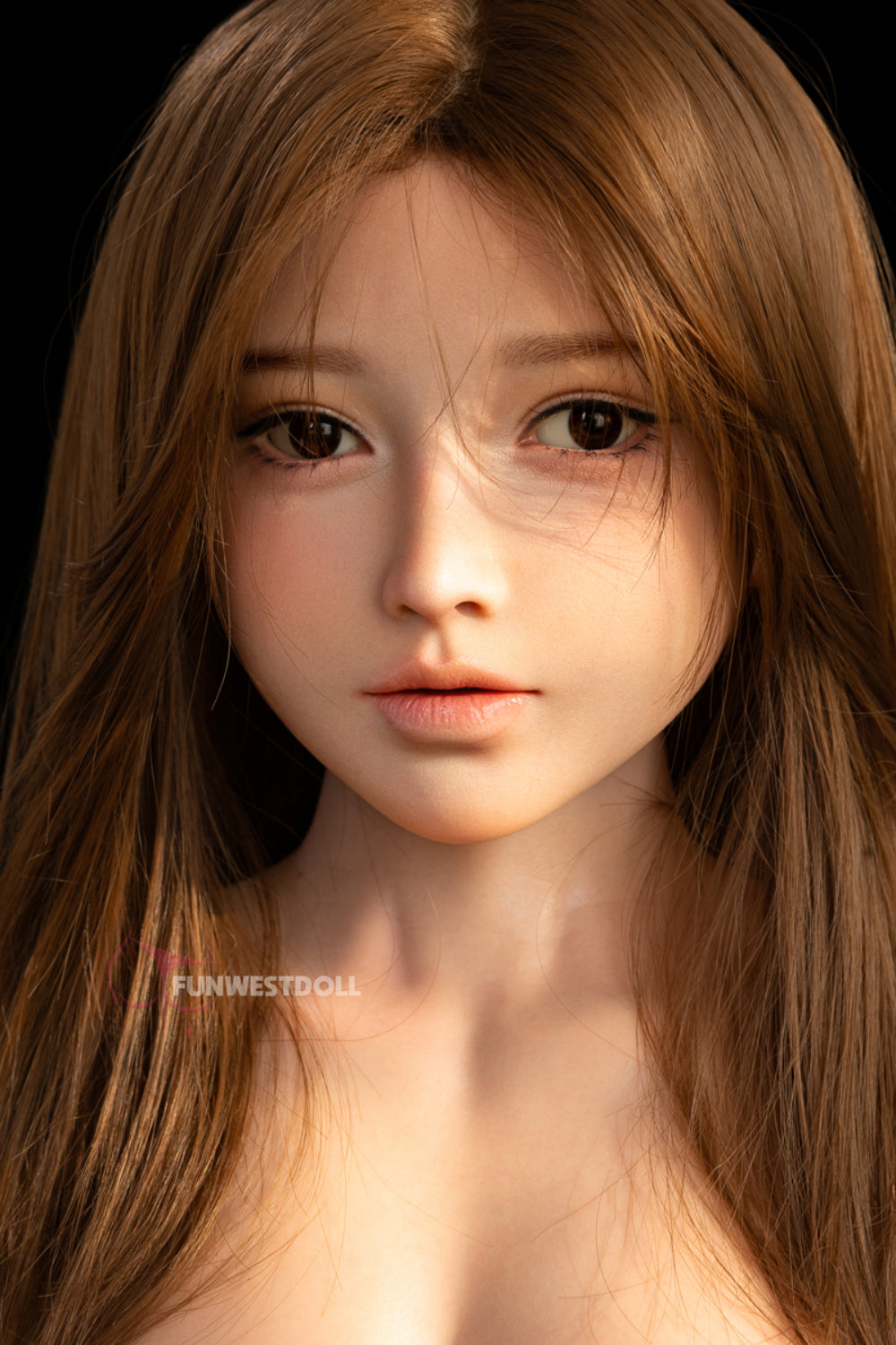 Amy- 95cm D-cup Realistic Full Silicone Sex Doll Torso with Head- FunWest Doll