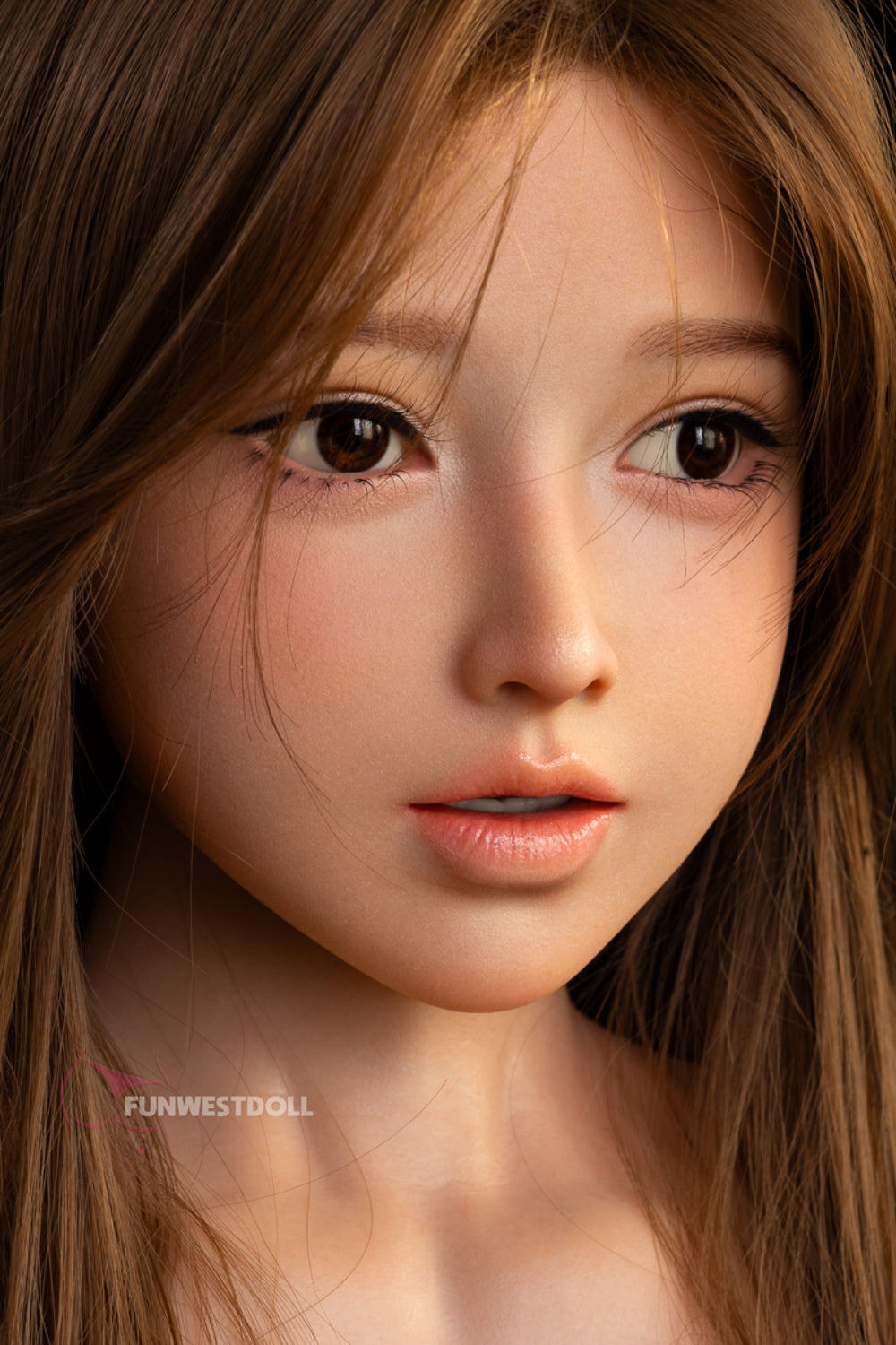 Amy- 95cm D-cup Realistic Full Silicone Sex Doll Torso with Head- FunWest Doll