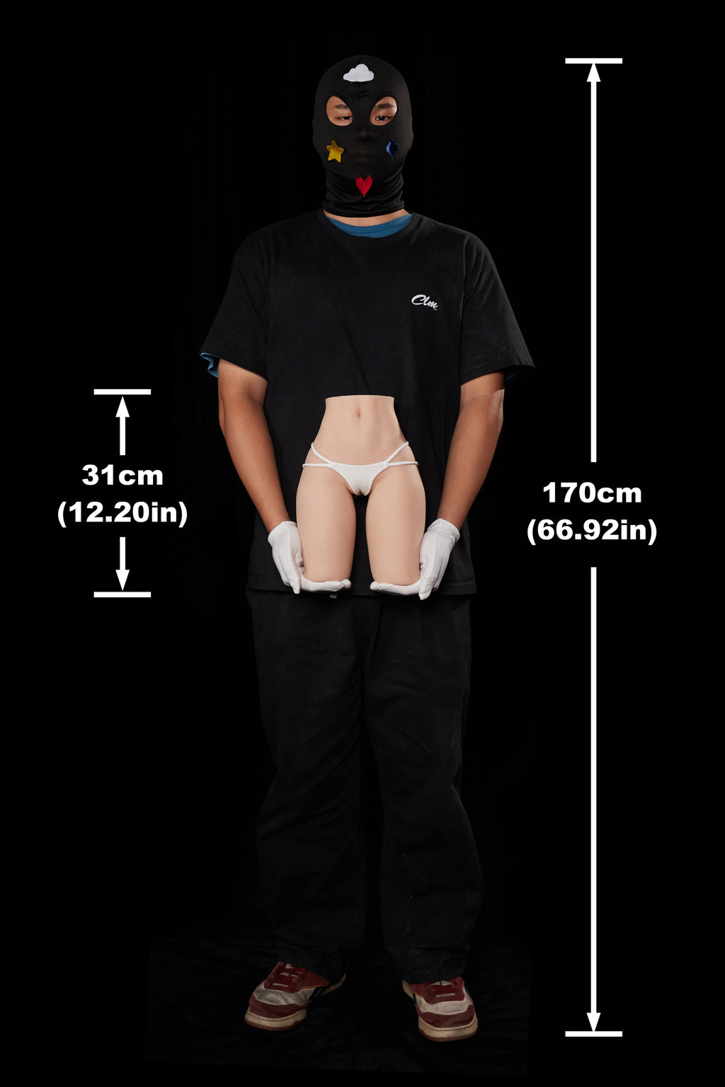 4.4kg Realistic Silicone Butt Sex Dolls Torso- Climax